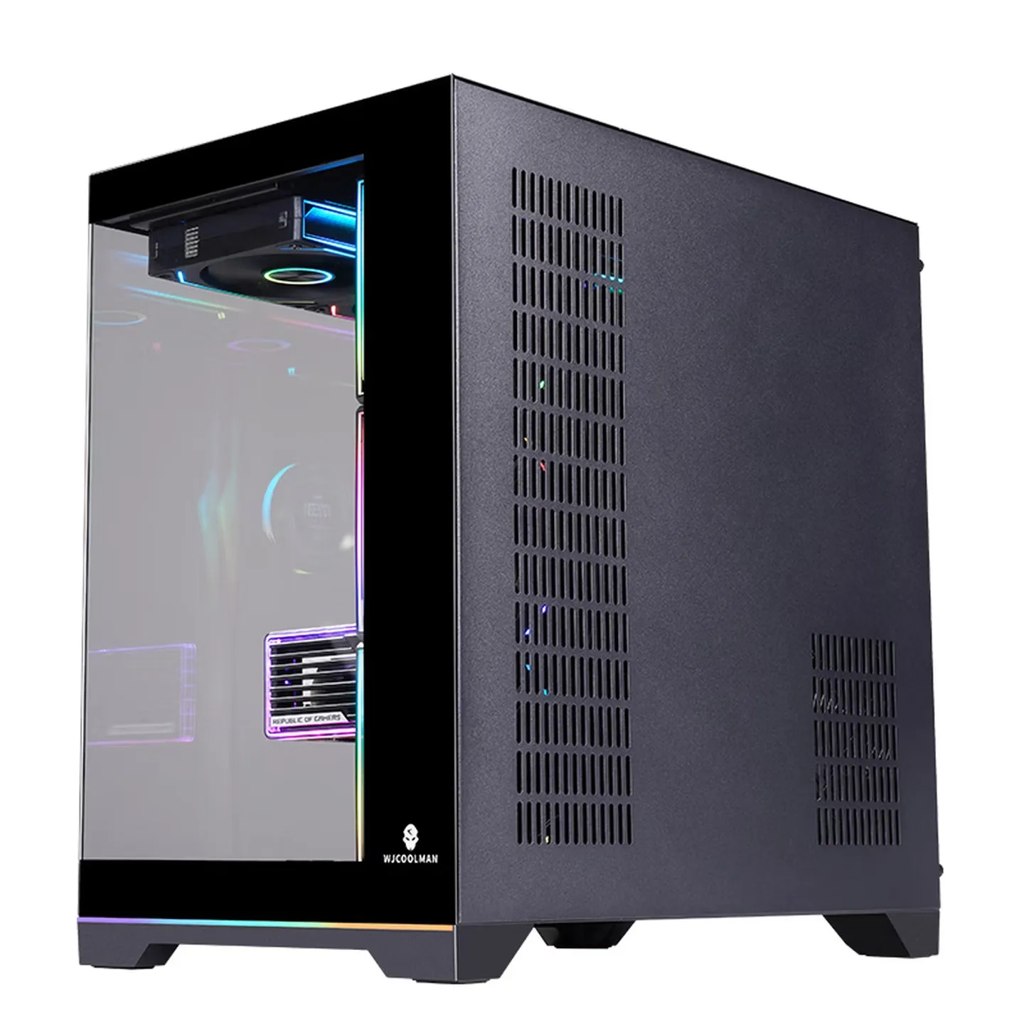 WJCOOLMAN Guyongzhe PLUS Rainbow Edition Sea View Room Computer Case / 360 Water Cooling / ARGB Lighting Strip