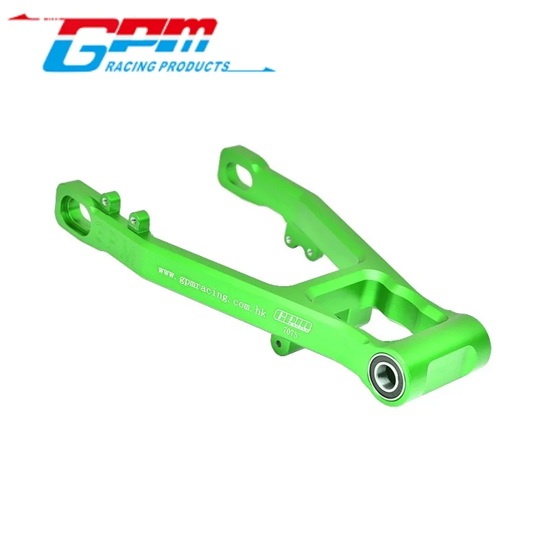 Gpm mx057 braço oscilante traseiro de alumínio 7075 (rolamentos internos maiores) para losi 1/4 promoto mx sm motocicleta atualização rc