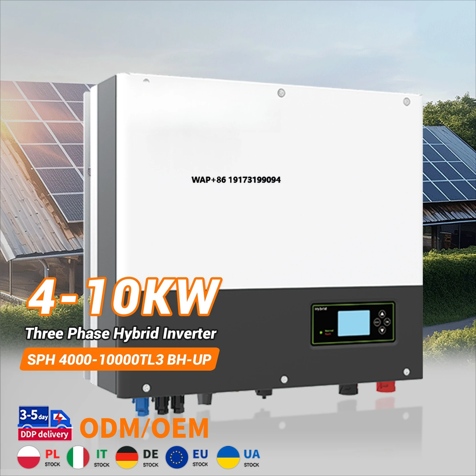 

Hybrid Solar Inverter SPH 4000~ 10000TL3 BH-UP 4KW 5KW 6KW 7KW 8KW 10KW Low Voltage Three-Phase Grid-Connected Solar