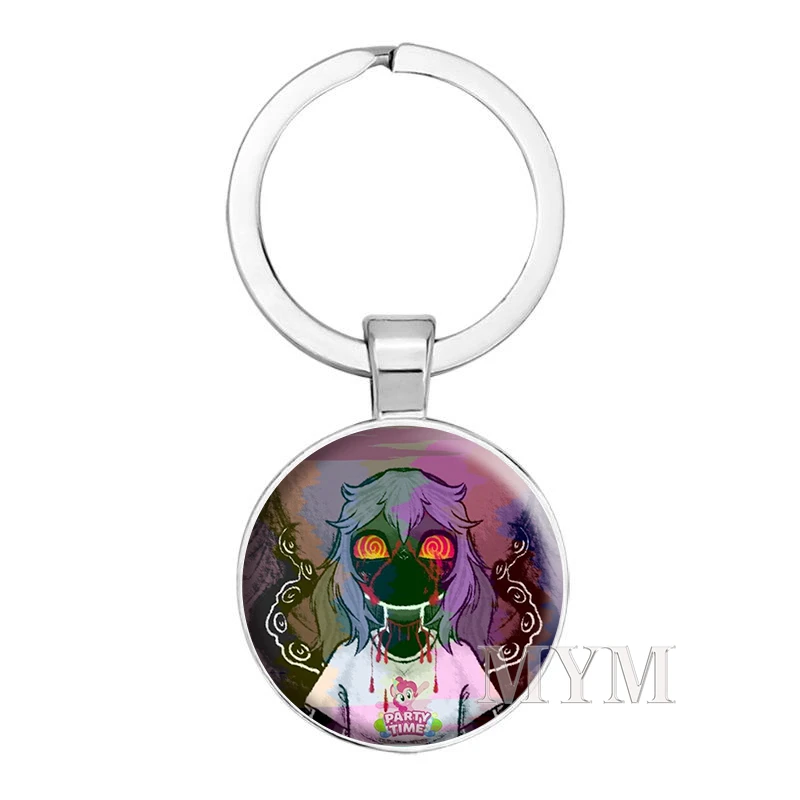 Horror Game Creepypasta Keychain Ticci Toby Game Character Anime Key Chain Bag Decor KeyRing Accessories Fans Gifts