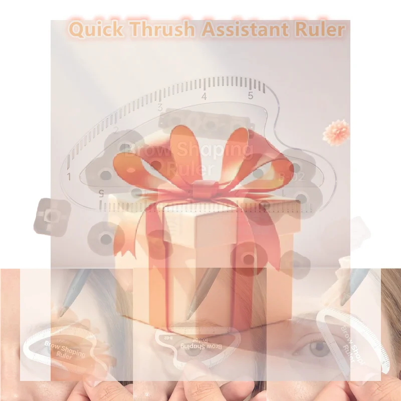 

Линейка для разметки бровей (1 шт.), трафарет для быстрого и простого дизайна бровей за 1 минуту, инструмент для микроблейдинга и перманентного макияжа