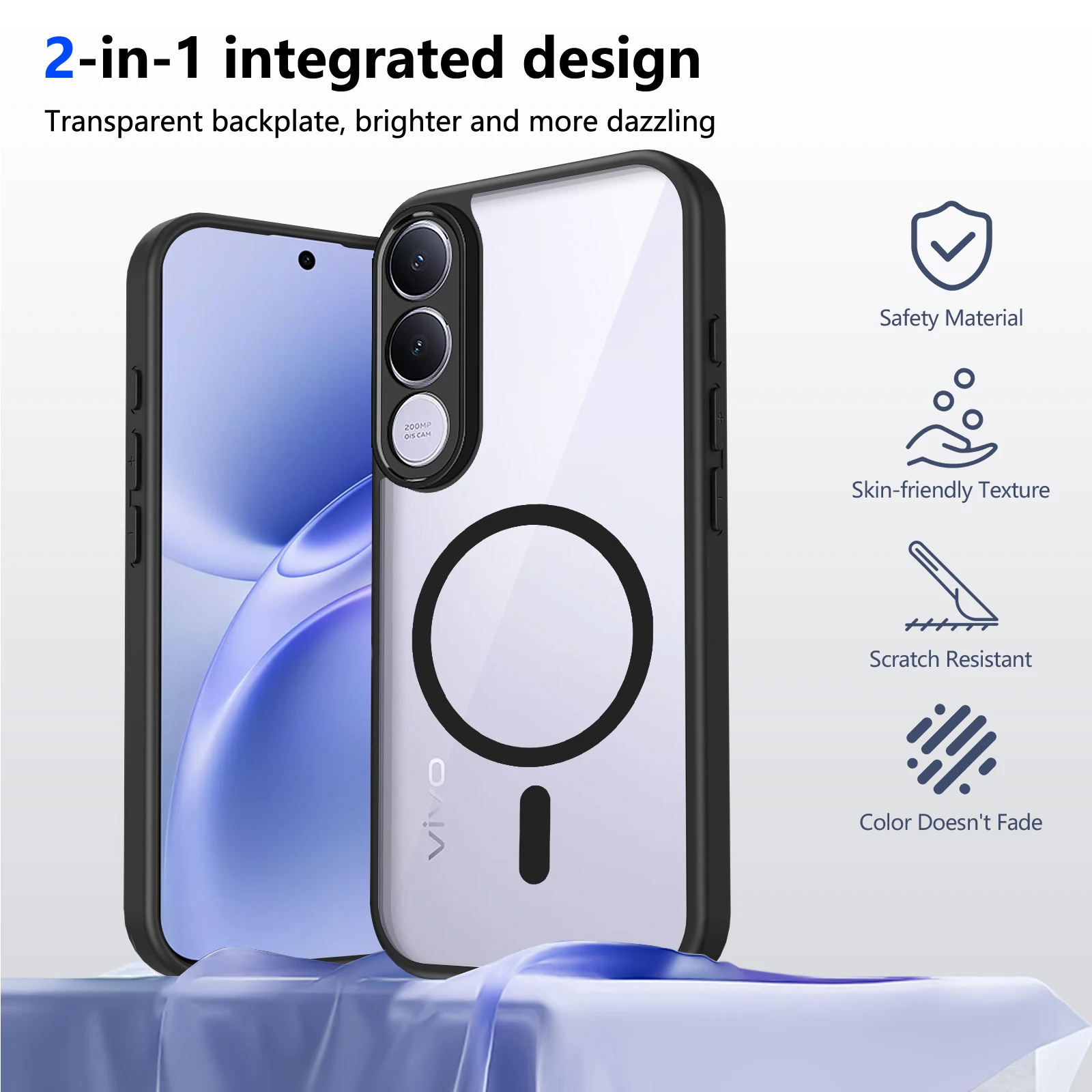 Vivo V40 - For Vivo V70 FE Magsafe Magnetic