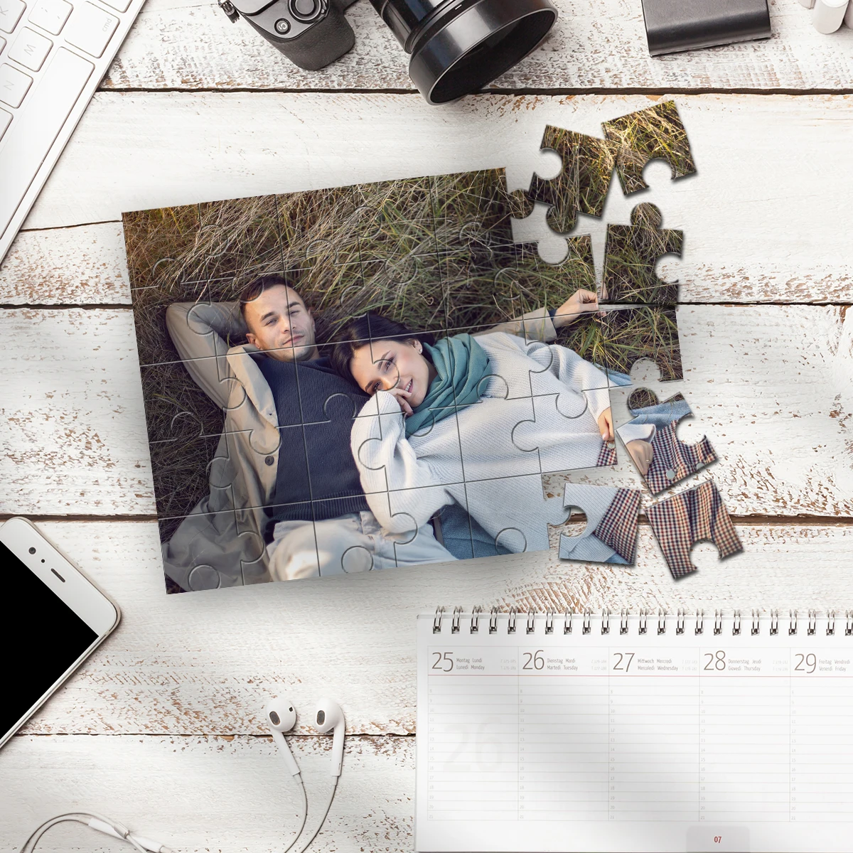 35/300/500/1000 قطعة شخصية مخصصة صور لغز زوجين صور بارك صور السفر خشبية/كرتون للكبار لتقوم بها بنفسك اللعب الديكور #1