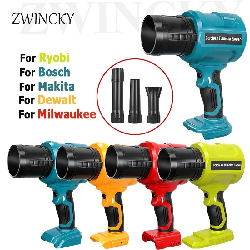 

Беспроводной ручной турбовентилятор Jet Blower с высокой скоростью для аккумуляторов Makita/Milwaukee/Dewalt/Bosch/Ryobi 18В (без аккумулятора)