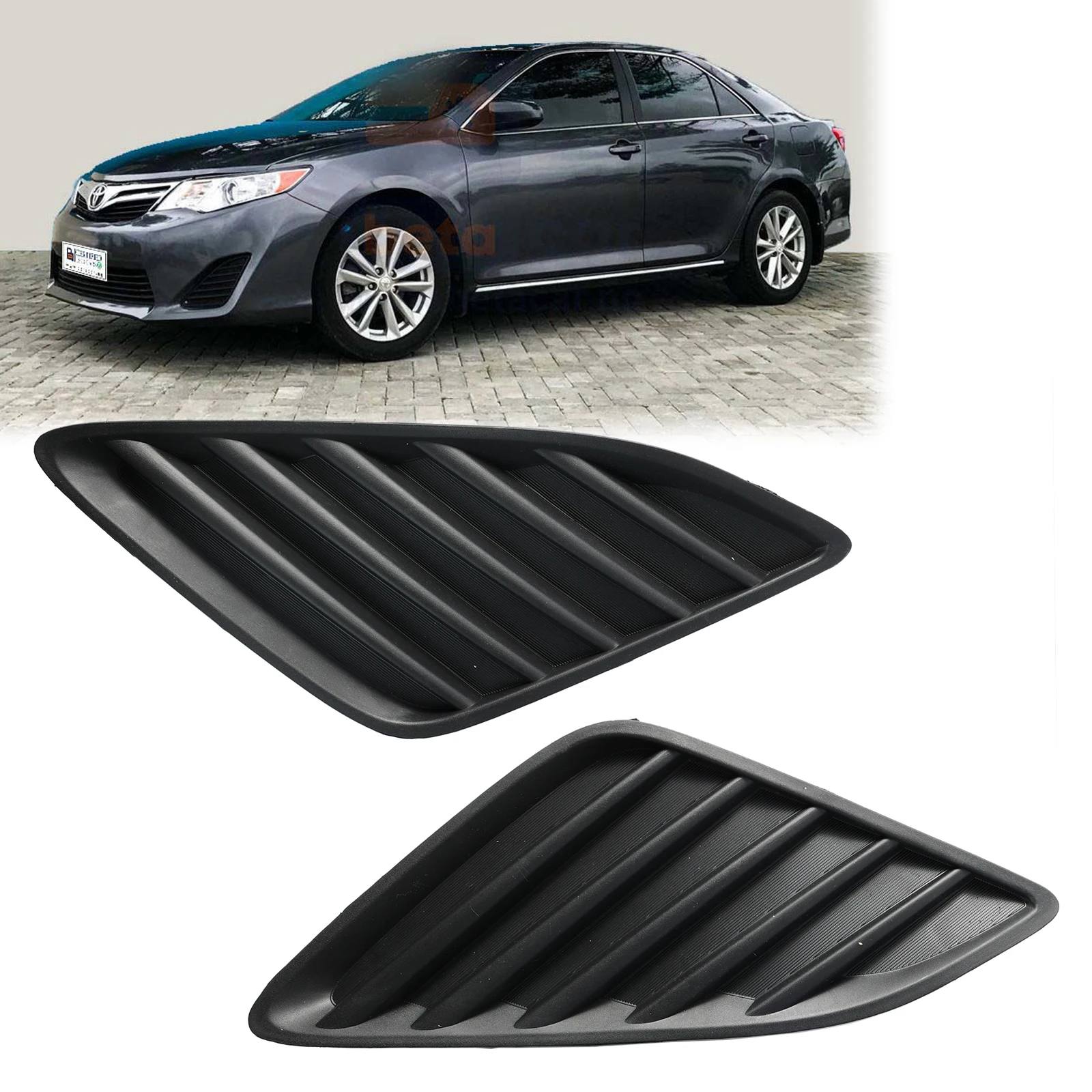 Pair Car Front Left Right Bumper Guide Mount Brackets Grille Retainer For Toyota Camry 2012 2013 2014 5212706260 5212806260