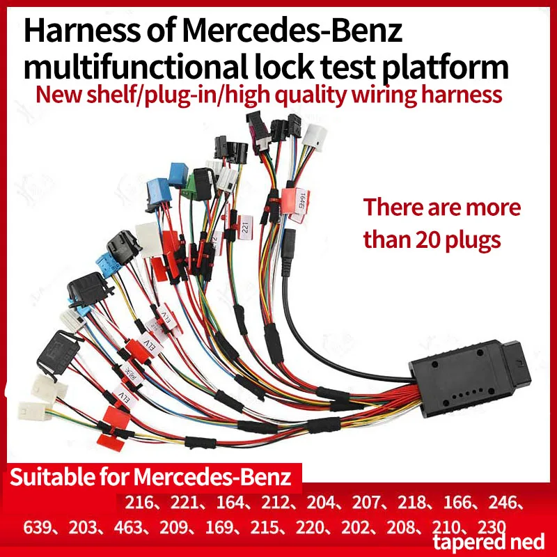

for Suitable for wiring harness key matching of Mercedes-Benz lock ELV test platform VVDI large flat plate of full-function plat