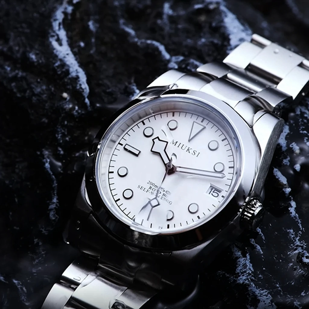 Miuksi 36mm 39mm NH35 Mechanical Watch For Men Watch Automatic Sapphire Stainless Steel Luxury Waterproof Wrist - view 6
