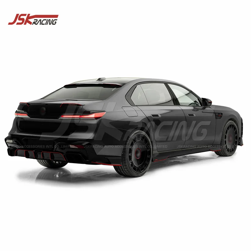 Mans Style Dry Carbon Fiber Rear Diffuser for 2022-2025 BMW 7 Series G70 #3