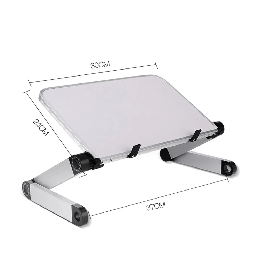 Universal Adjustable Aluminum Laptop Stand Black Ergonomic Ventilated Tablet Holder Elevate Device for Comfortable Viewing and