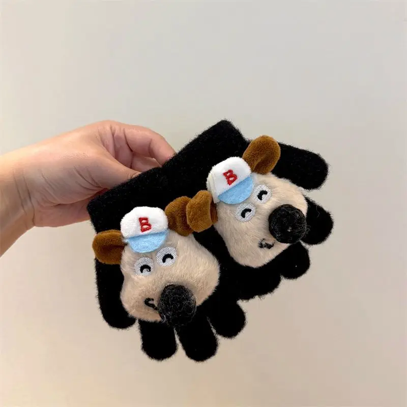 Wallace&Gromit children's gloves new winter cute kawaii warm windproof full finger cartoon fashion gloves for boys and girls