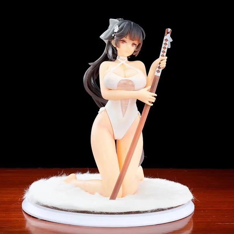 1/7 Gk Azur Lane Anime Figure Ijn Takao Kneeling Sexy Figma 17cm Beach Rhapsody Ver Statue Model Collection Decoration Toys Gift