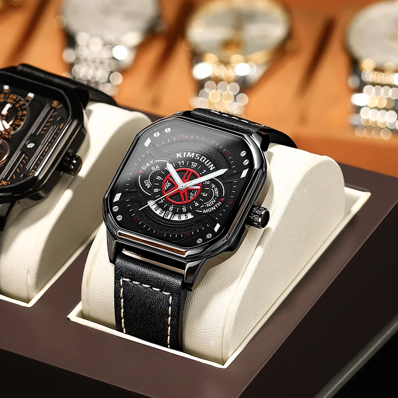 Aviator-X Men's Waterproof Quartz Watch with Luminous Dial, Casual Military Style Wristwatch