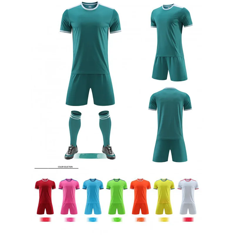 Men and Kids Emboss Soccer Jersey Club Players Professional Soccer Kits Game Summer Training Sportswear 2024 Original Teamwear