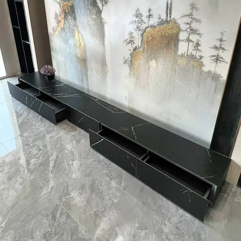 Versatile Functional Low Stylish Tv Cabinet Floating Adjustable Rustic Convenient Tv Cabinet Meuble Sejour Living Room Furniture