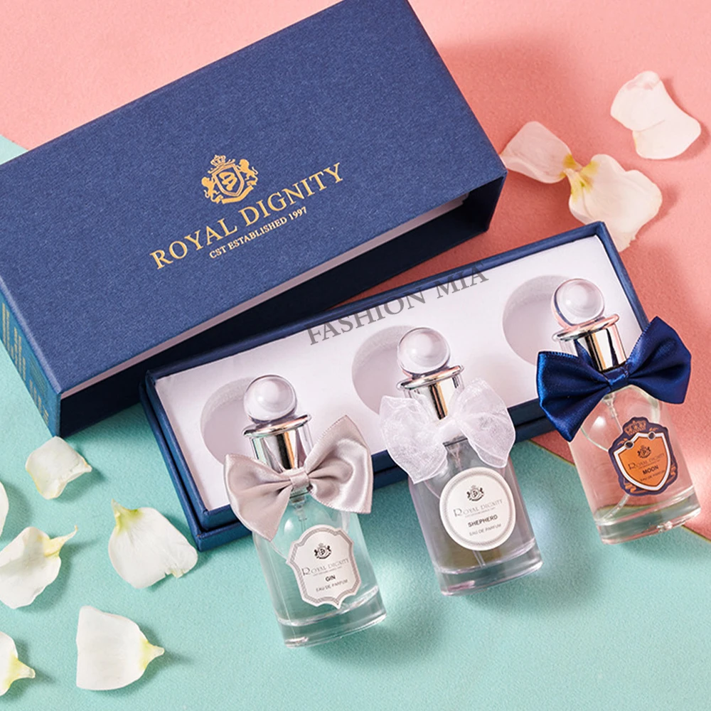 

3pcs Brand Perfume Women Gift Box Lasting Floral Fragrance Sexy Lady Attractive Aroma Cologne Men Parfum Goddess Perfumes