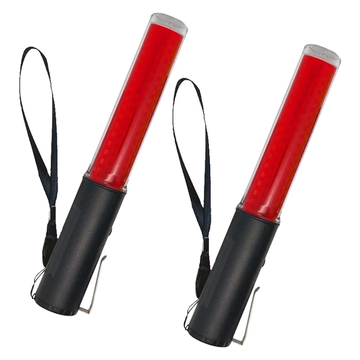 Traffic Batons, Traffic Control Stick,Safety Light Batons, Signal Batons for Parking and Airports, 26CM, 2pcs