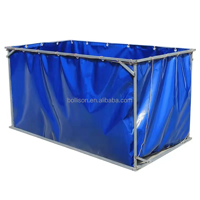 

High Quality Outdoor Frame Above Ground Fishing Tank Pool Set Water Storage Tank For Aquaculture