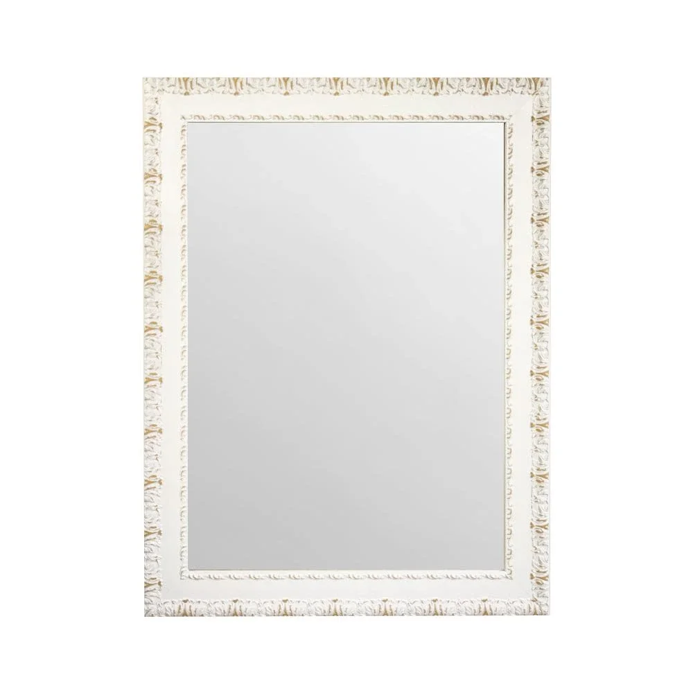 Espejo pared rectangular marco clásico tallado elegante salón recibidor dormitorio - Marcodecor