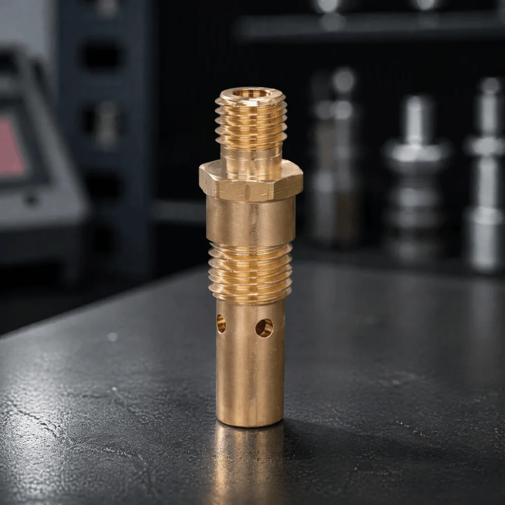 Brass MIG Welding Gun Gas Diffuser M9x1.25 Threading 35-50 Size MIG Welding Gas Diffuser Welding Gun Diffuser