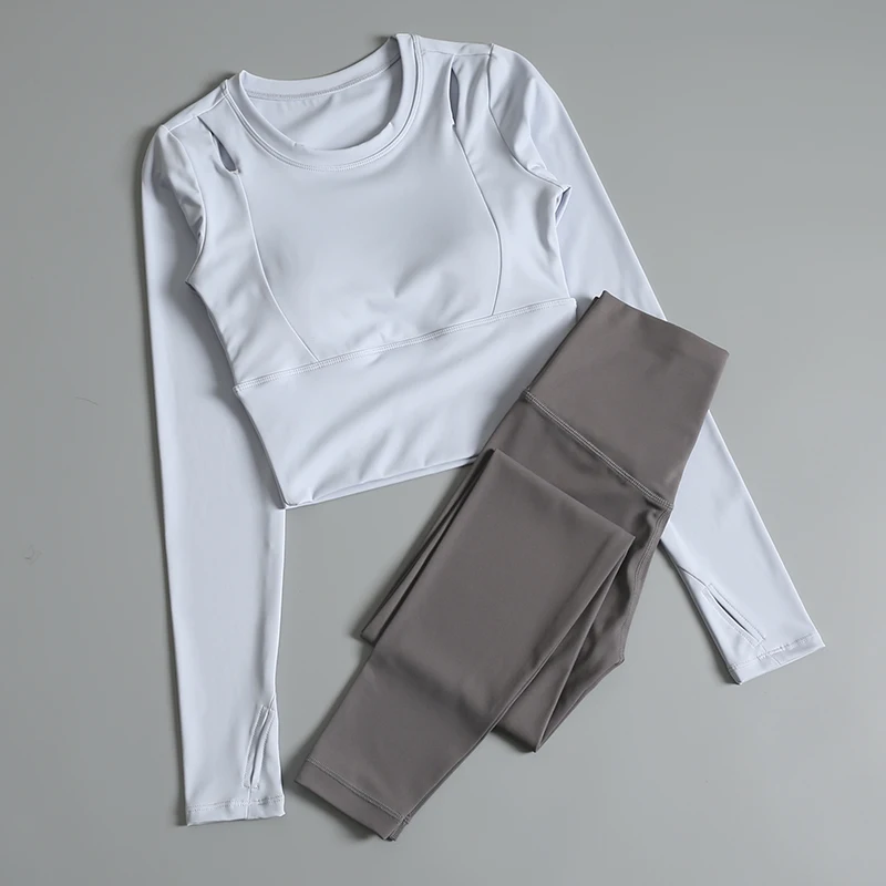 

2025 New Yoga Wear Set for Women, Fall & Winter, High Fashion, Pilates Training, Fitness Long-Sleeve, Professional Sport Top