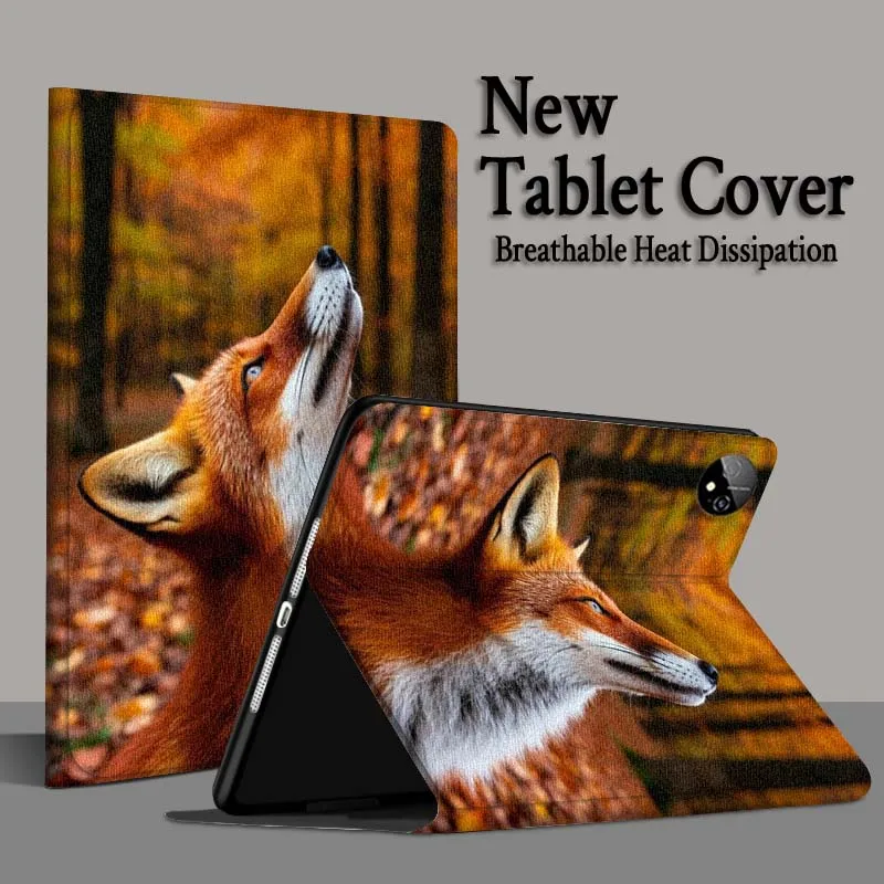 

Fox Dog Cute Art For Honor Pad Tab Magic GT GT2 6 X8 V7 V8 X9 8 9 13 X8a X9a Pro 10 12.1 12.5 Inch Tablet Case