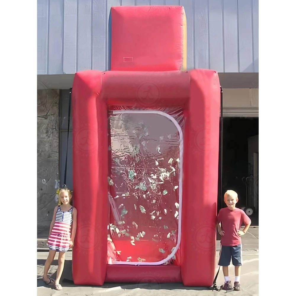 Best Selling Custom Inflatable Cash Grab Booth Inflatable Money Machine With Air Blower