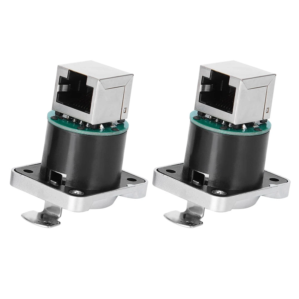 2Pcs RJ45 Angled Connector Fire Retardant Insulator Material YTRJ45 Aviation Plug