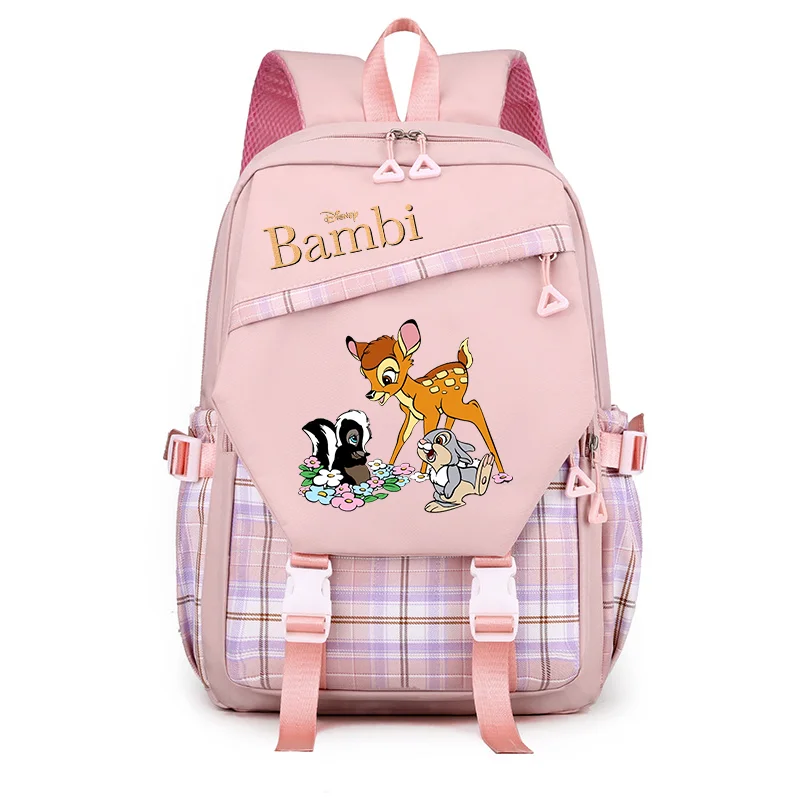 

Disney Bambi Backpack for Girl Boy Student Teenager Children Rucksack Women Cute Casual School Bags