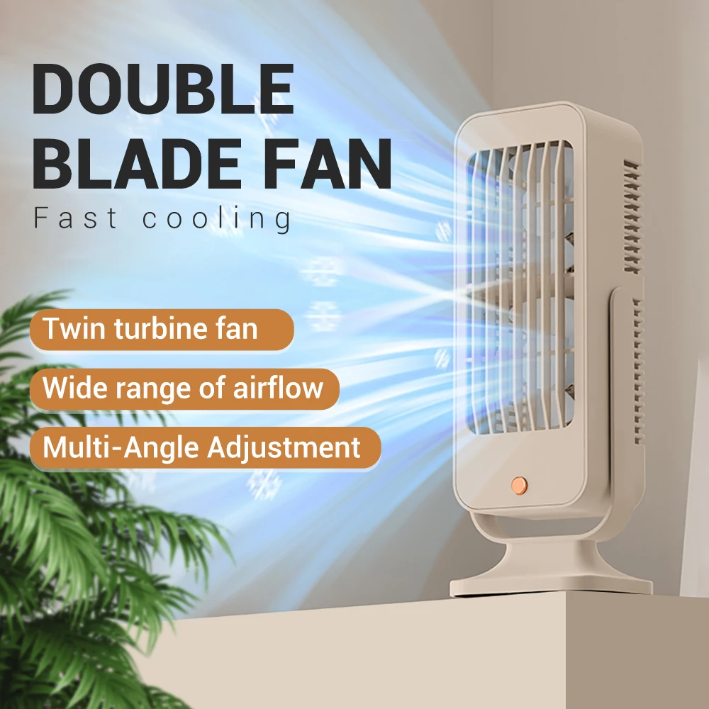 حار بيع مروحة طاولة كهربائية قابل للتعديل 3 وضع 2 رئيس مروحة التبريد مكتب المنزل المحمولة قابلة للشحن سطح المكتب مروحة توزيع الهواء