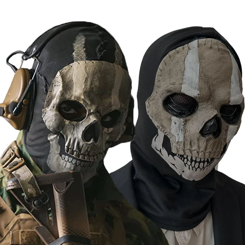 Máscara calavera látex unisex ideal para cosplay Halloween