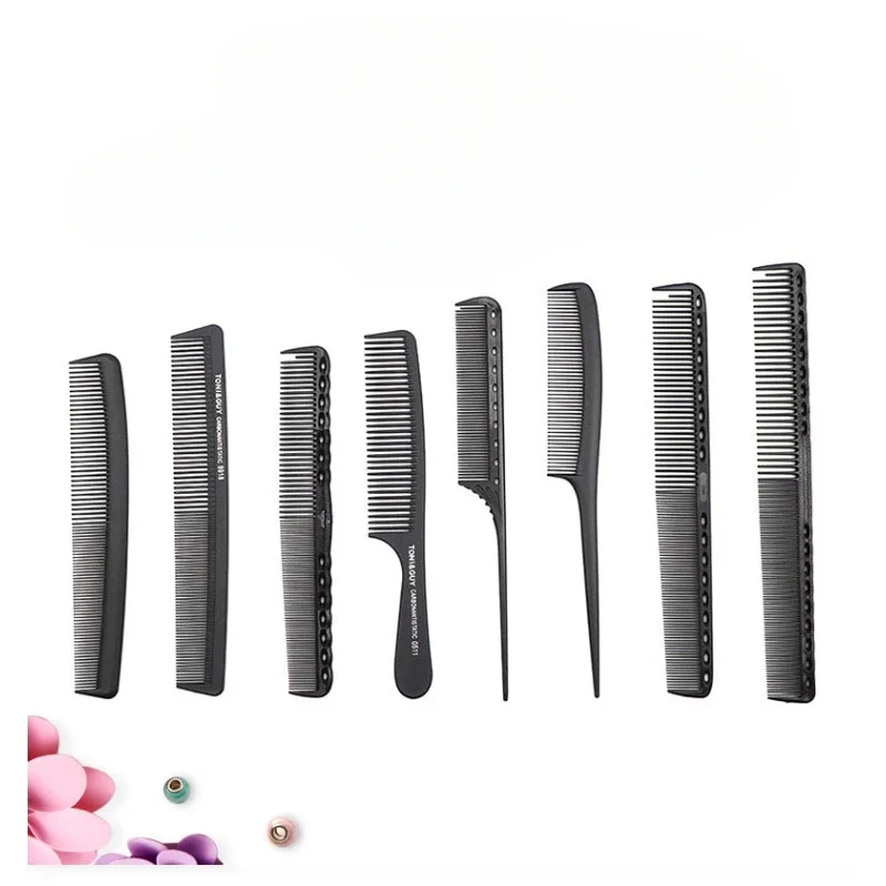 8-piece set Rat Tail Comb Styling Comb Plastic Anti Static Heat Resistant Tail for All Hair Types Fine Tooth Tail Comb