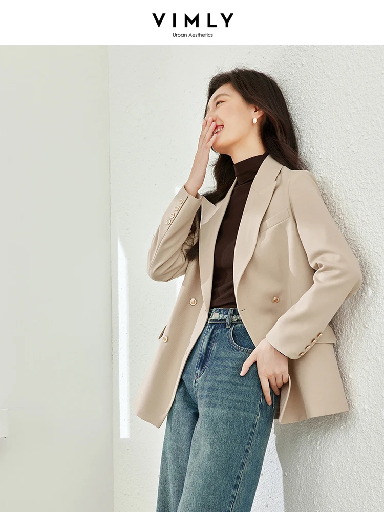 Giacca blazer nera primavera stile coreano conveniente per donna ufficio donna abito da lavoro solido a maniche lunghe allentato professionale