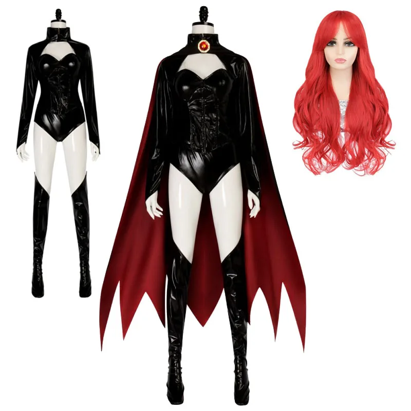 

Костюмы на Хэллоуин: Костюм Джин Грей для косплея и плащ, парик для косплея супергероя Феникса, облегающая одежда для карнавальной вечеринки в стиле Королевы