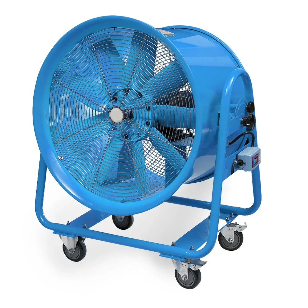 

MOVABLE High Pressure 16Inch Ventilation Electric Air Blower Floor Standing Industrial Exhaust Fan Axial Flow Fans With Wheels
