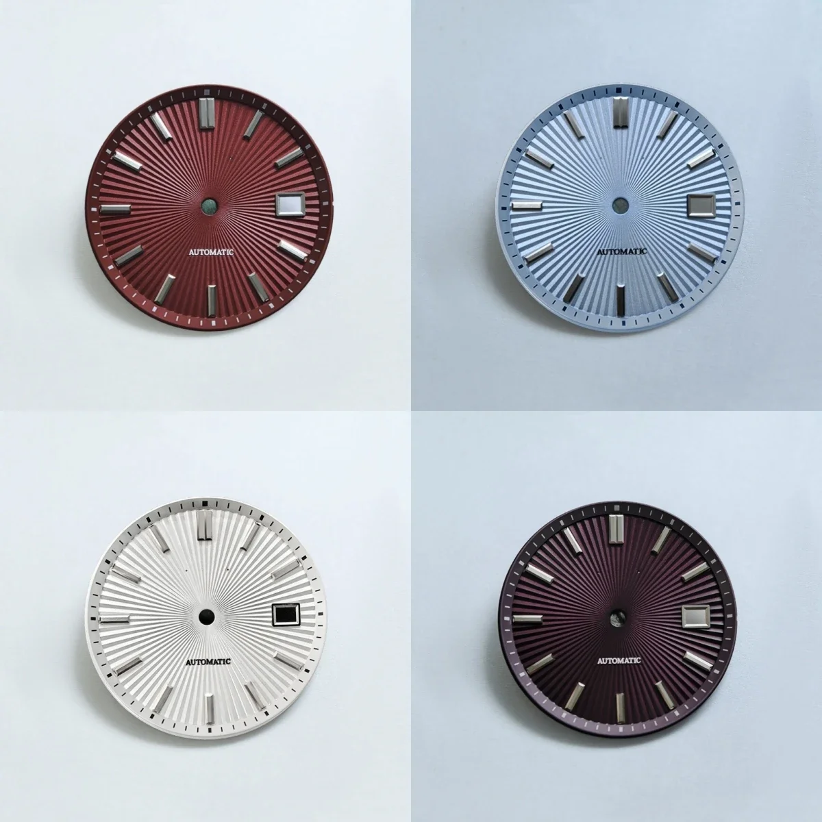 32.5 مللي متر أمة الله شعاعي الملمس ساعة الطلب تعديل نافذة التاريخ خمر صالح NH35/36/4R/6R/7S ساعة يد تعمل بالحركة أجزاء اكسسوارات