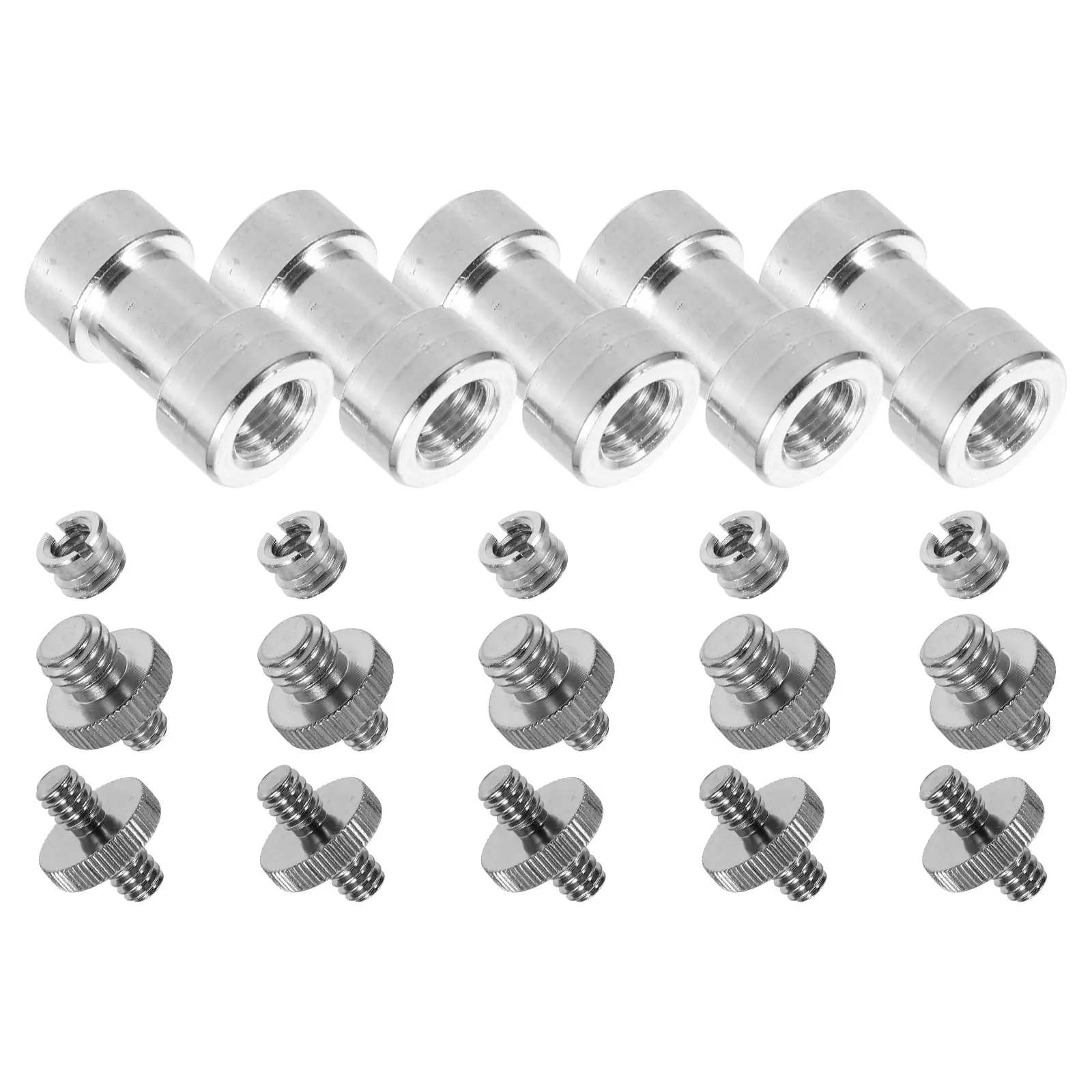 

Camera Mount Screw Adapter Set 1/4 To 3/8 Dual Ended Alloy Tripod Screws Replacement Camera Mounting Accessories