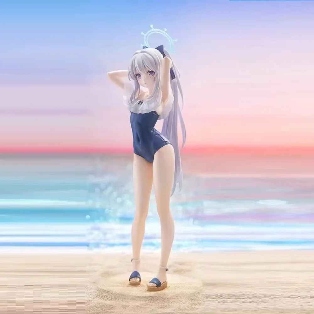 Hochwertige Spot GSC Blue Archive Moon Snow Badeanzug Gedenkausgabe Handgefertigtes Desktop-Modell Spielzeug Puppe Geburtstagsgeschenk