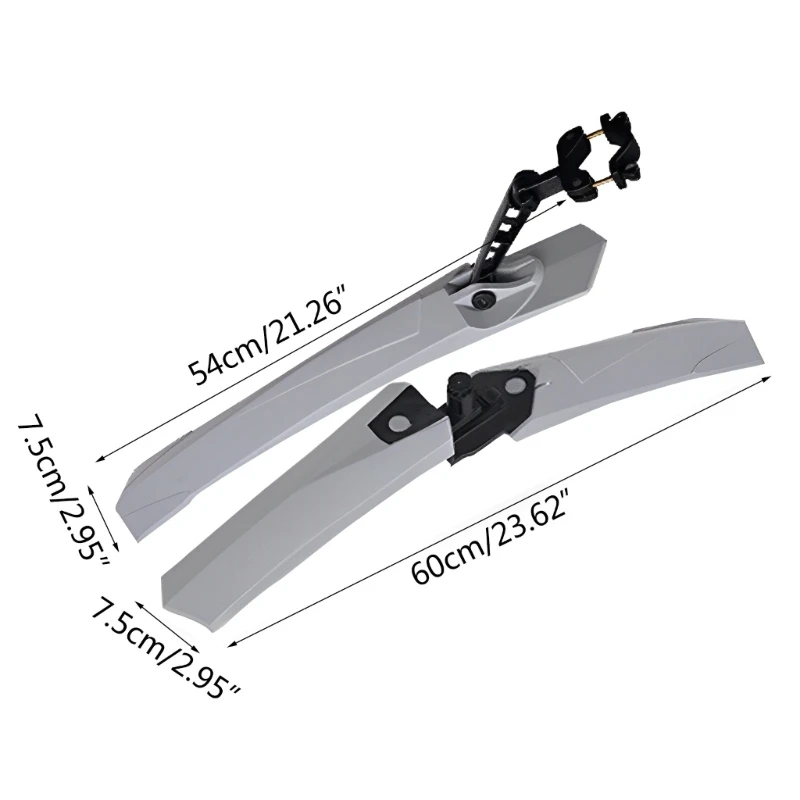 Przenośne regulowane błotniki rowerowe przednie tylne błotniki do rowerów szosowych i górskich