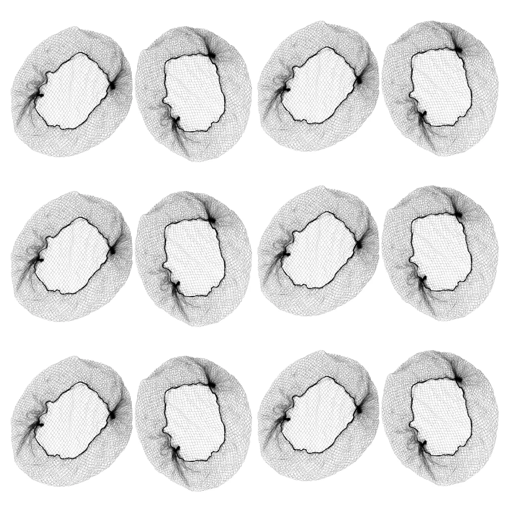 

150 Pcs Invisible Hairnet Black Fabric Nets Lightweight Breathable Hair Accessories Women Ballet Bun Maker Girls Hairnets