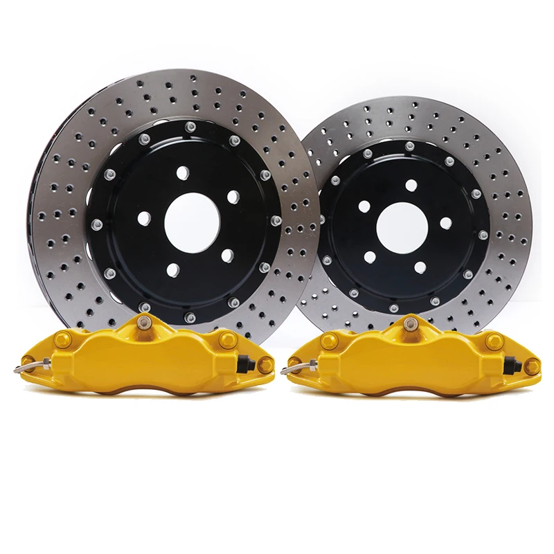 Big Brake kit 9200 Brake Caliper 4 Pot Caliper 330*28 mm Drilled Disc For R17 Kia Honda Toyota 86 Camry Corolla Innova Fortuner