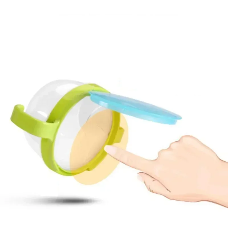 Baby Kids Plastic Snack Catcher Double Handle Snack Cup Jar Bowl Spill-Proof Biscuits Container Box Snacks Storage Box