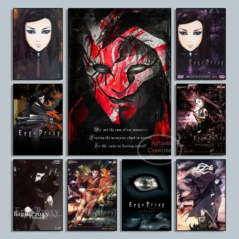Ergo Proxy Anime Videospiel Leinwand Wand kunst Premium großen Poster druck für Schlafzimmer Dekor hochwertige Wohnkultur Malerei Pictu