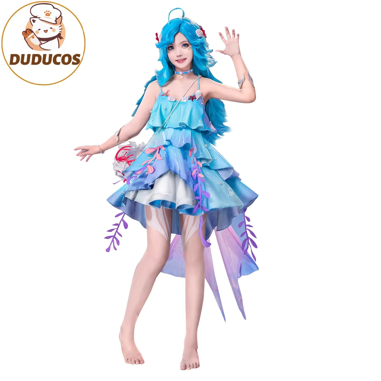 

Game Honor of Kings Dolia Cosplay Costume Uniform Sexy Dress Bag Headgear Full Set Halloween Party Role Play Outfit Women Skirt
