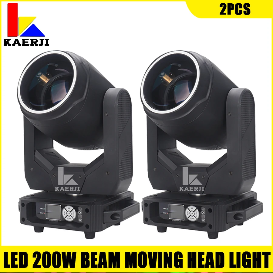 

No Tax 2PCS LED 200w Beam Moving Head With Rainbow Effect For Party Dj Disco Holiday Nightclub Stage Lighting Dmx512 Christmas