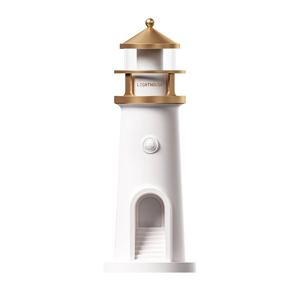 LED Luna Proiezione Lighthouse Corpo a Induzione Ambient Night Light Bluetooth Altoparlante Luce Decorazione Desktop per Regalo