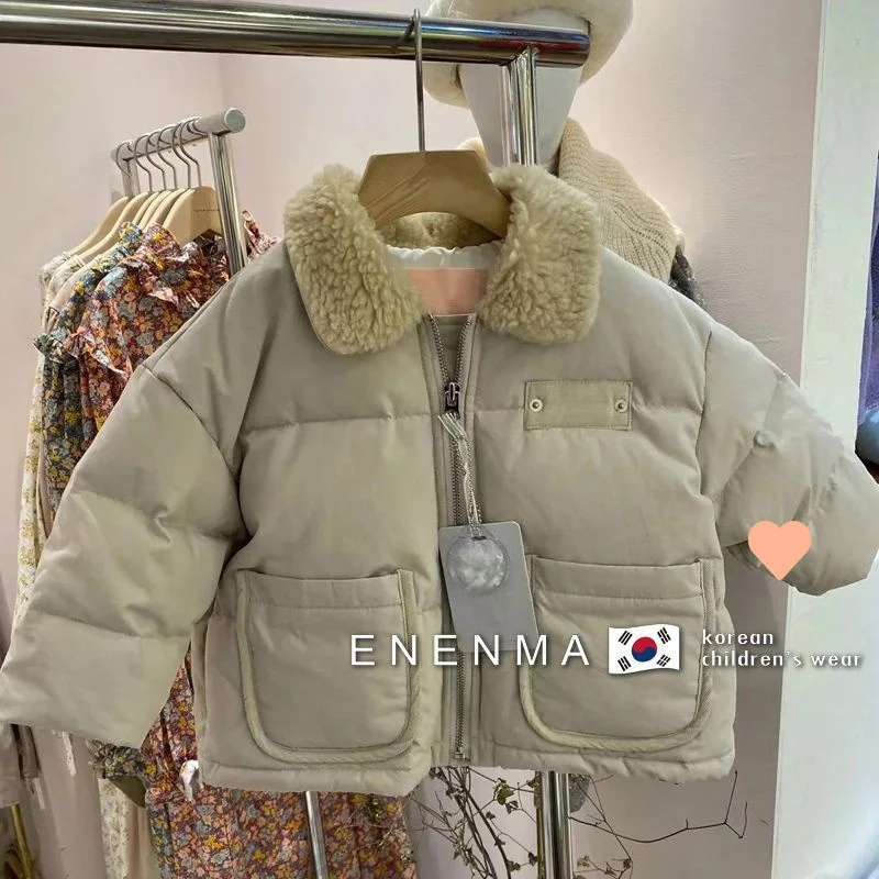 Jungen Mantel Jacke Baumwolle Oberbekleidung Windschutz grün verdicken Samt Winter warme Schulsport Kinder kleidung