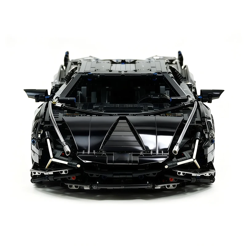 

Unique Glossy black Knigh 40001 Technical Super Racing Sport Vehicle 1:8 Model Building Blocks Puzzle DIY Toy Chrismas Gift Kids
