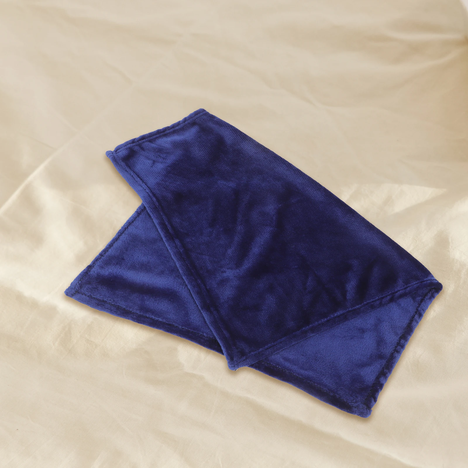 Biancheria da letto per animali domestici in flanella tinta unita blu scuro Coperta leggera super calda e accogliente Asciugamano Coperta per animali domestici in flanella