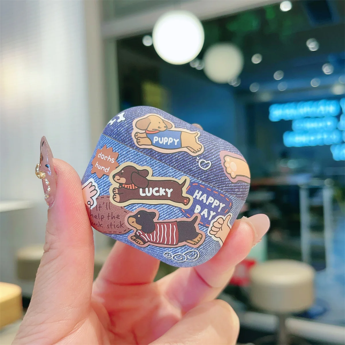 คาวบอยน่ารักการ์ตูนสุนัขที่น่าสนใจลูกสุนัขหู buds สําหรับ Apple Airpods 2 3 Pro 2 ชุดหูฟังกล่องชาร์จสําหรับ Airpods 4