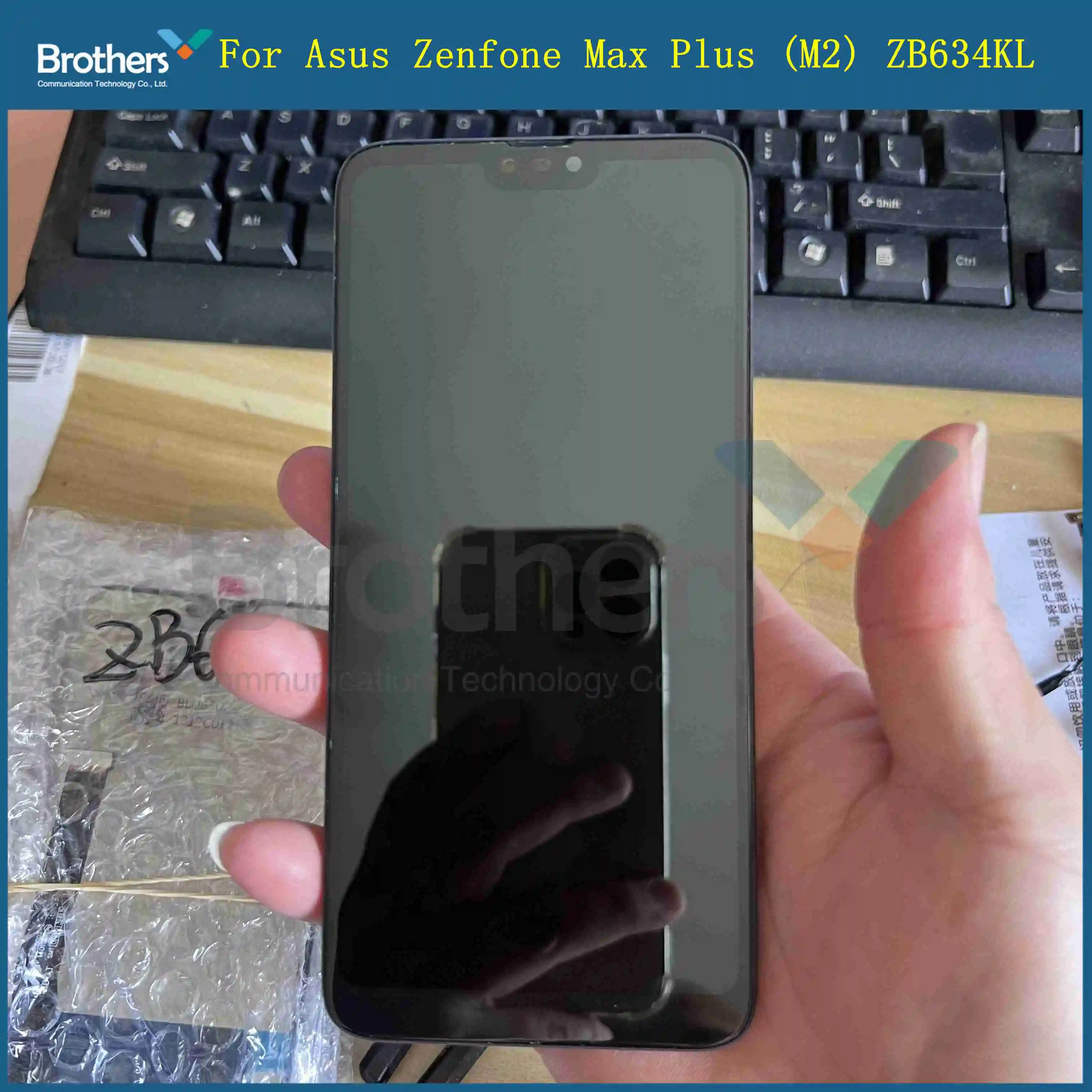 LCD For Asus Zenfone Max Plus (M2) ZB634KL Display LCD Asus ZB634KL Screen Replacement Asus Max Shot Screen with frame